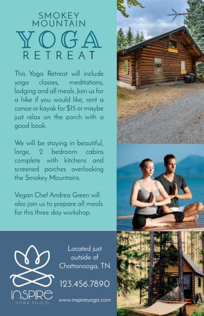 Mountain Retreat Poster Template