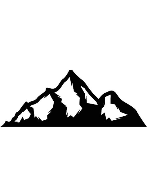 Mountain Stencil Printable Templates for Arts and Crafts