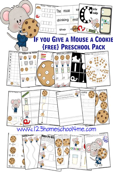 Mouse Cookie Printable Book Cover Page