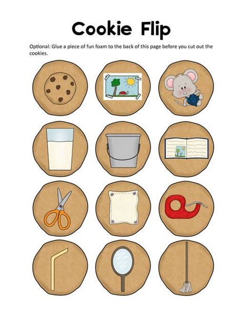 Mouse Cookie Printable Book Cover Page