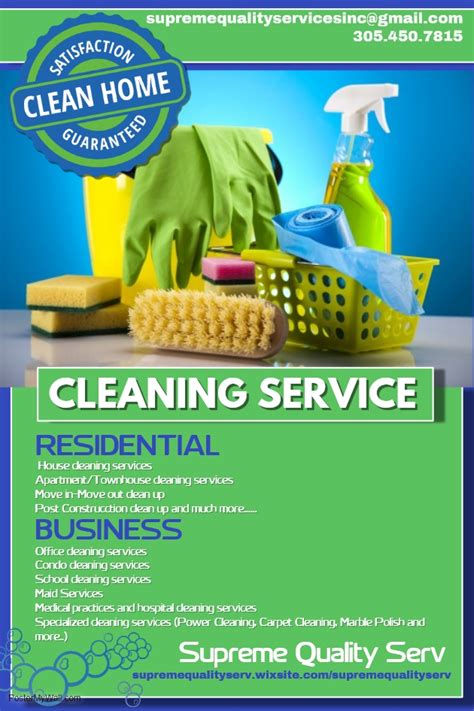 Move-in Cleaning Flyer Template