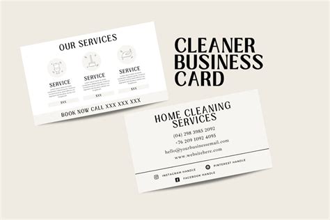 Move-In Move-Out Cleaning Business Card Template