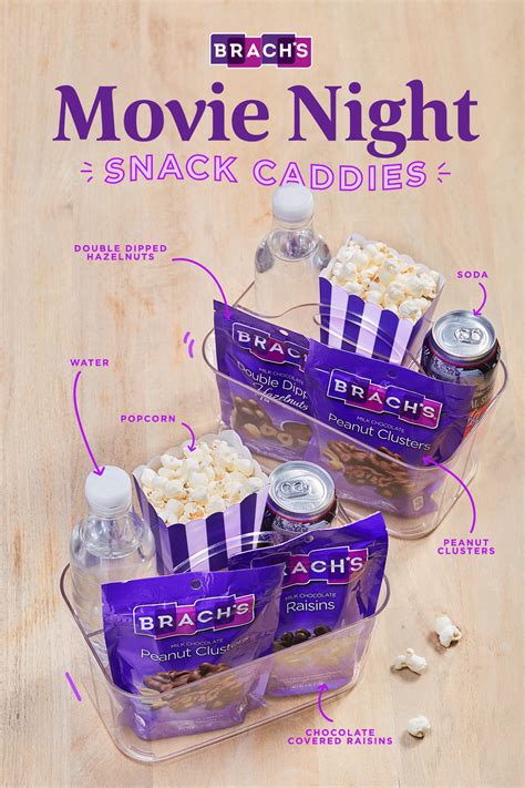 Movie Caddies Snack and Drink Ideas