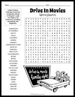 Movie Magic Word Search