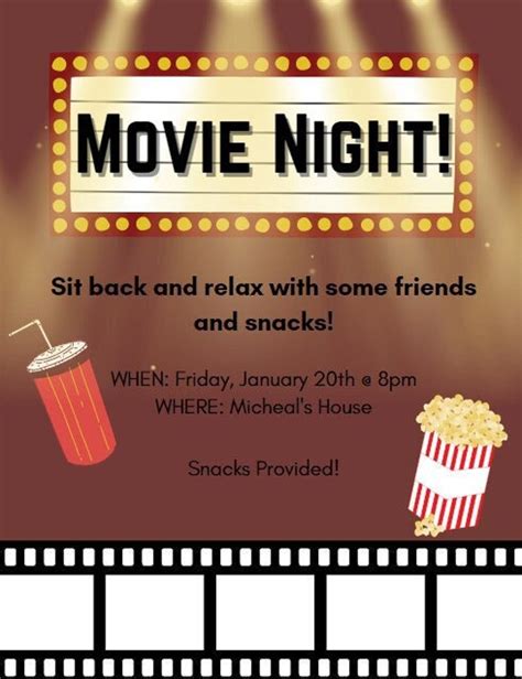 Movie Night Invitation