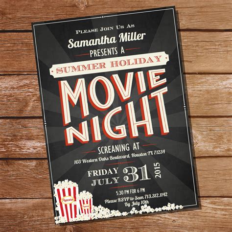 Movie Night Invitation Ideas