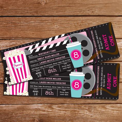 Example of Movie Ticket Invitation Template