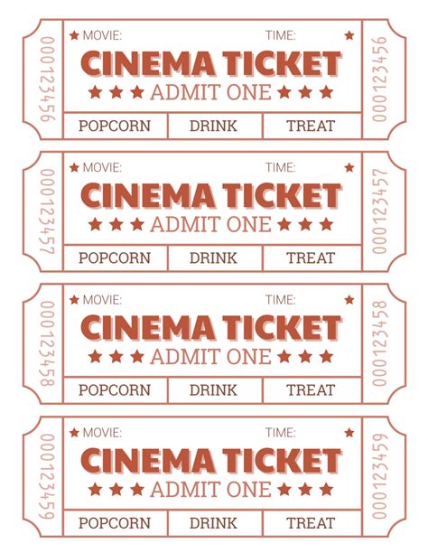 Movie Ticket Template 3