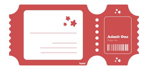 Movie Ticket Template 6