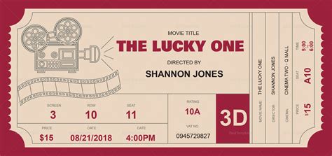 Movie Ticket Template 8