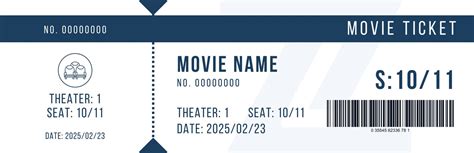 Movie Ticket Template for Canva