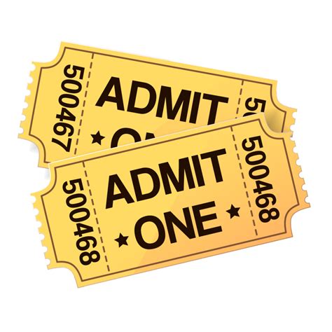 Free Printable Movie Tickets Clipart Templates for Graphic Design