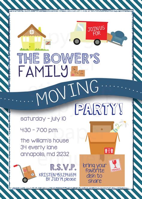 Moving Away Party Flyer Design