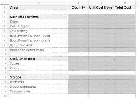 Creating a Moving Budget