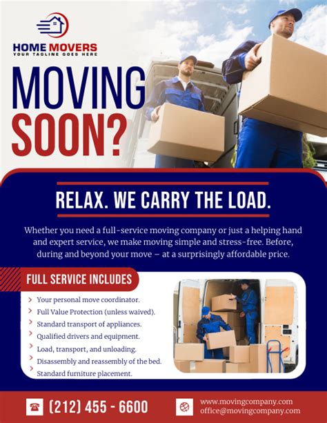 Moving Company Flyer Template 2