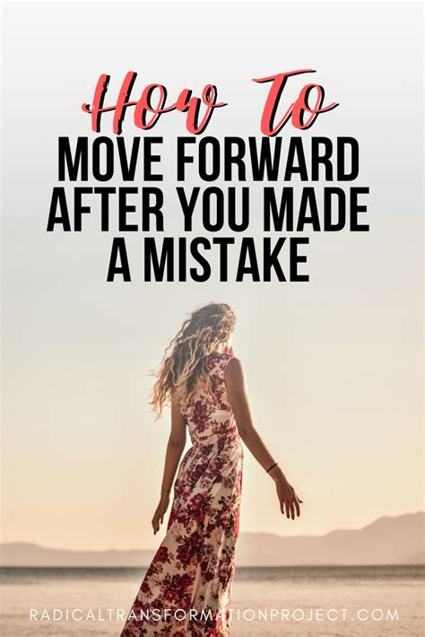 Moving forward after mistakes