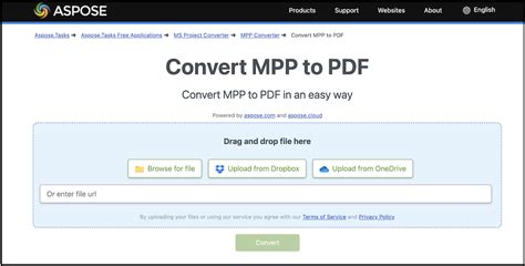 MPP file conversion