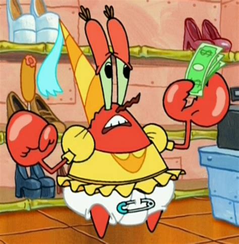 Mr. Krabs in a Diaper