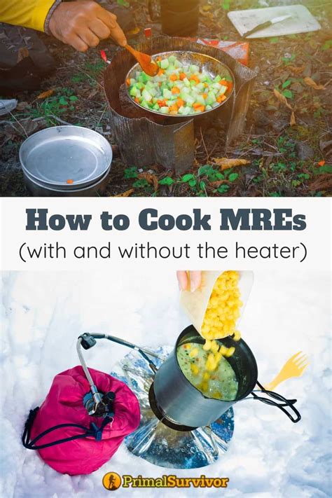 MRE cooking methods