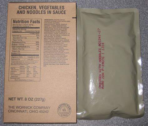 MRE Nutrition