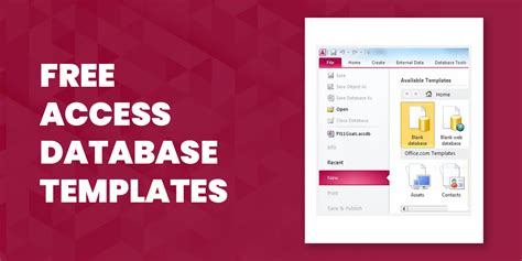 MS Access Database Templates