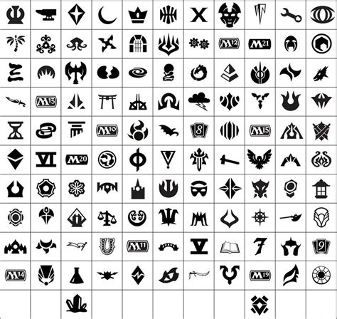 MTG Block Symbols