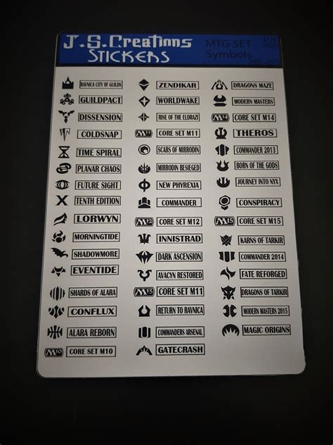 Early MTG Set Symbols