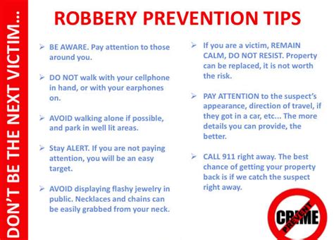 Mugging Prevention Tips