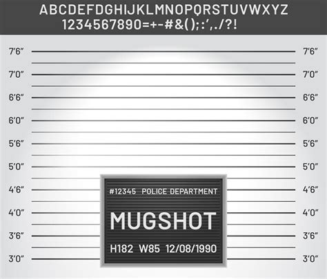 Mugshot Sign Templates Design