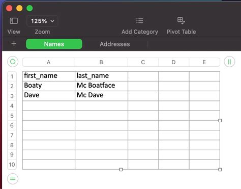 Multi-Worksheet Excel File Example