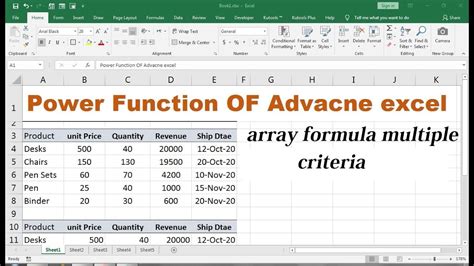 Multiple criteria array creation