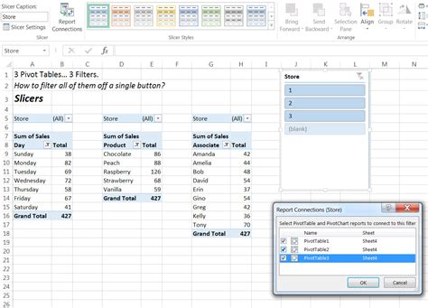 Multiple Pivot Tables Example 7