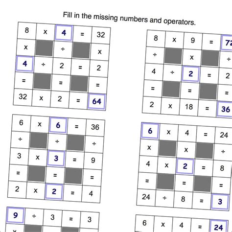 Multiplication Puzzles