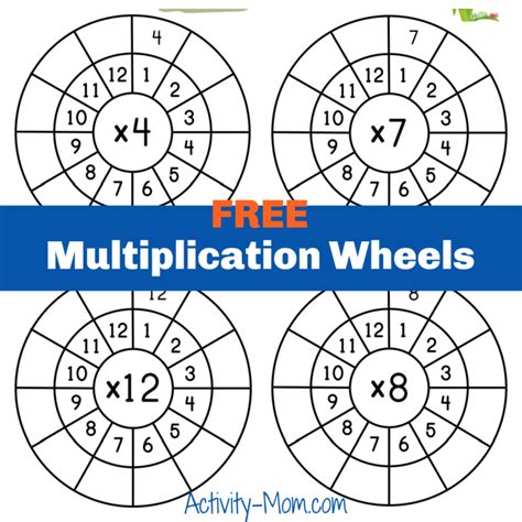 Multiplication Wheel Printable 10