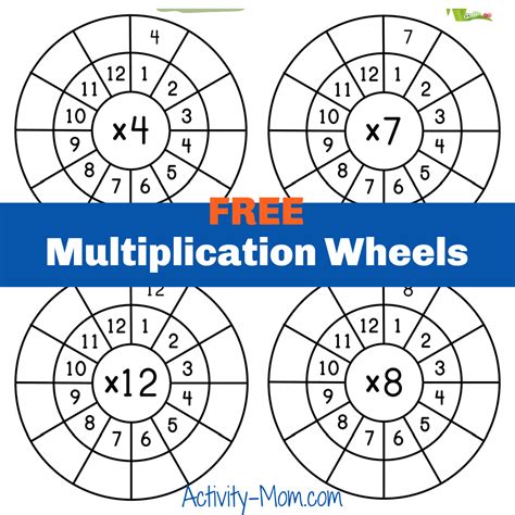 Multiplication Wheel Printable 6