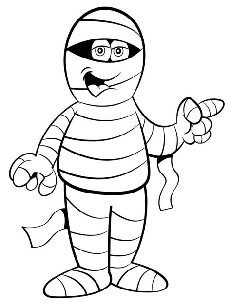 Mummy Coloring Pages