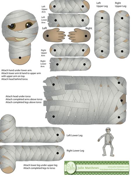 Mummy paper doll