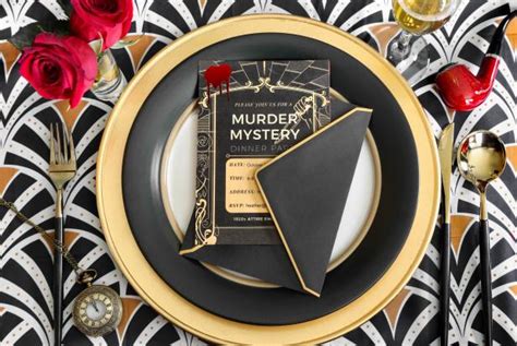 Murder Mystery Dinner Party Invitation