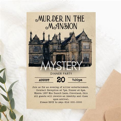 Murder Mystery Invitation Designs