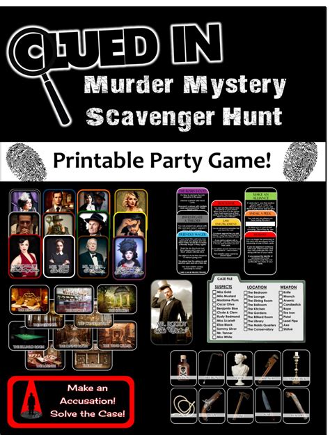 Murder Mystery Template PDF