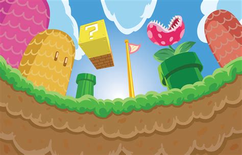 Mushroom Kingdom Background Printable