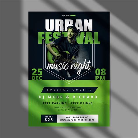 Music Festival Flyer Template Design Key Elements