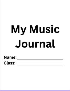 Music Journal Template