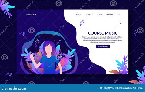 Music Landing Page Template 2