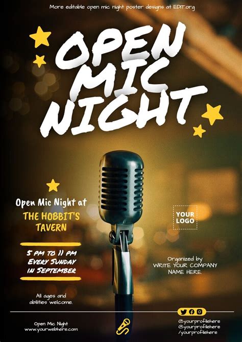 Music Open Mic Flyer Template