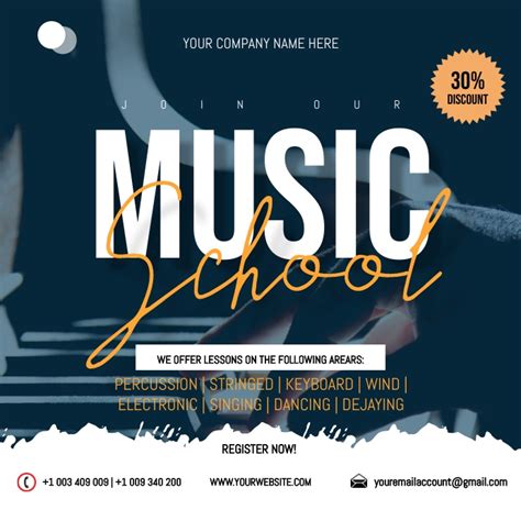 Music School Flyer Template