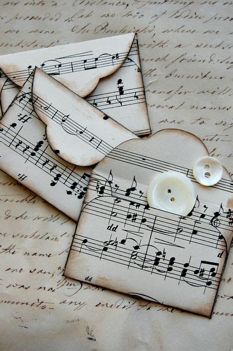 Music sheet craft projects