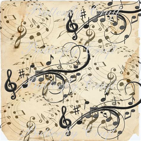 Music sheet scrapbooking