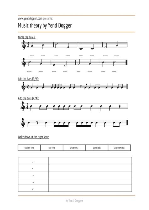 Music Theory Exercises