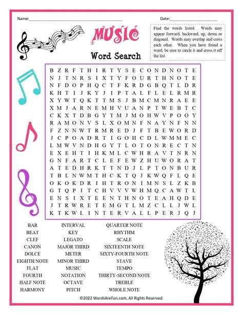 Music Word Search